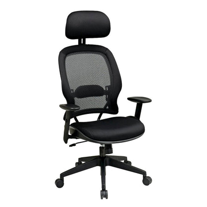 Ergonomic Mesh Office Chair – High-Back Computer Chair With Headrest