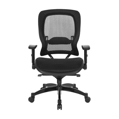 Breathable Mesh Mid-Back Ergonomic Desk Chair with Padded Seat, Black