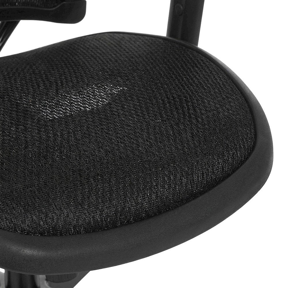 Breathable Mesh Mid-Back Ergonomic Desk Chair with Padded Seat, Black