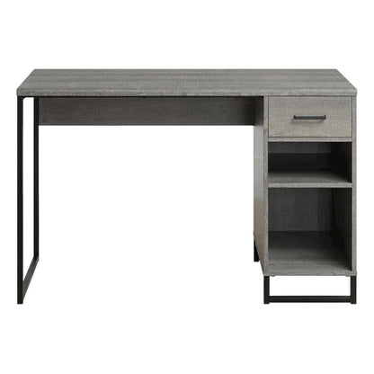 Wooden Desk with Hutch in Natural Finish for Home Office