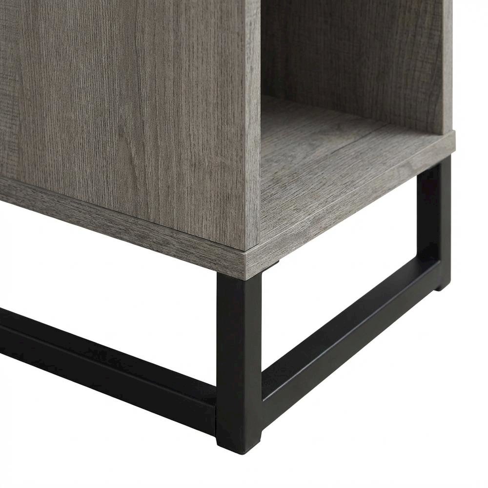 Wooden Desk with Hutch in Natural Finish for Home Office