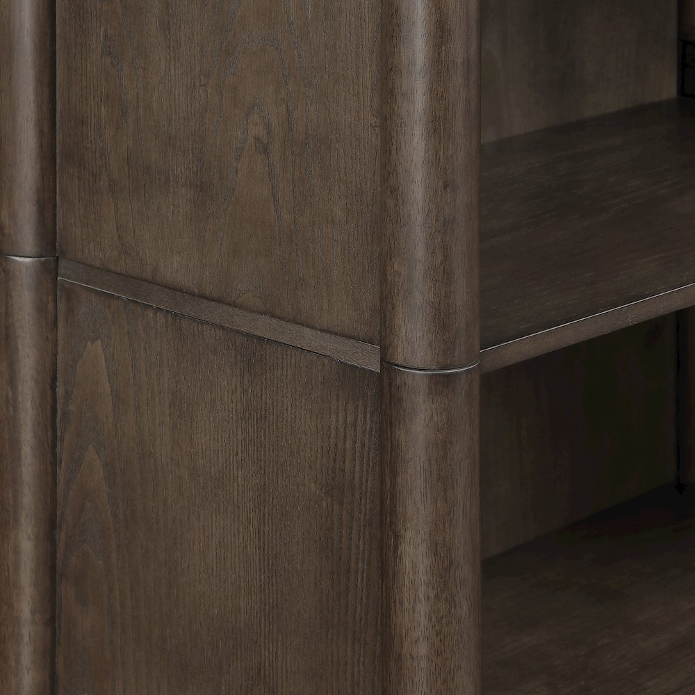 Wembley 5-Shelf Bookcase  in Burnt Ash Finish