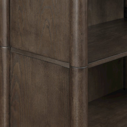 Wembley 5-Shelf Bookcase  in Burnt Ash Finish