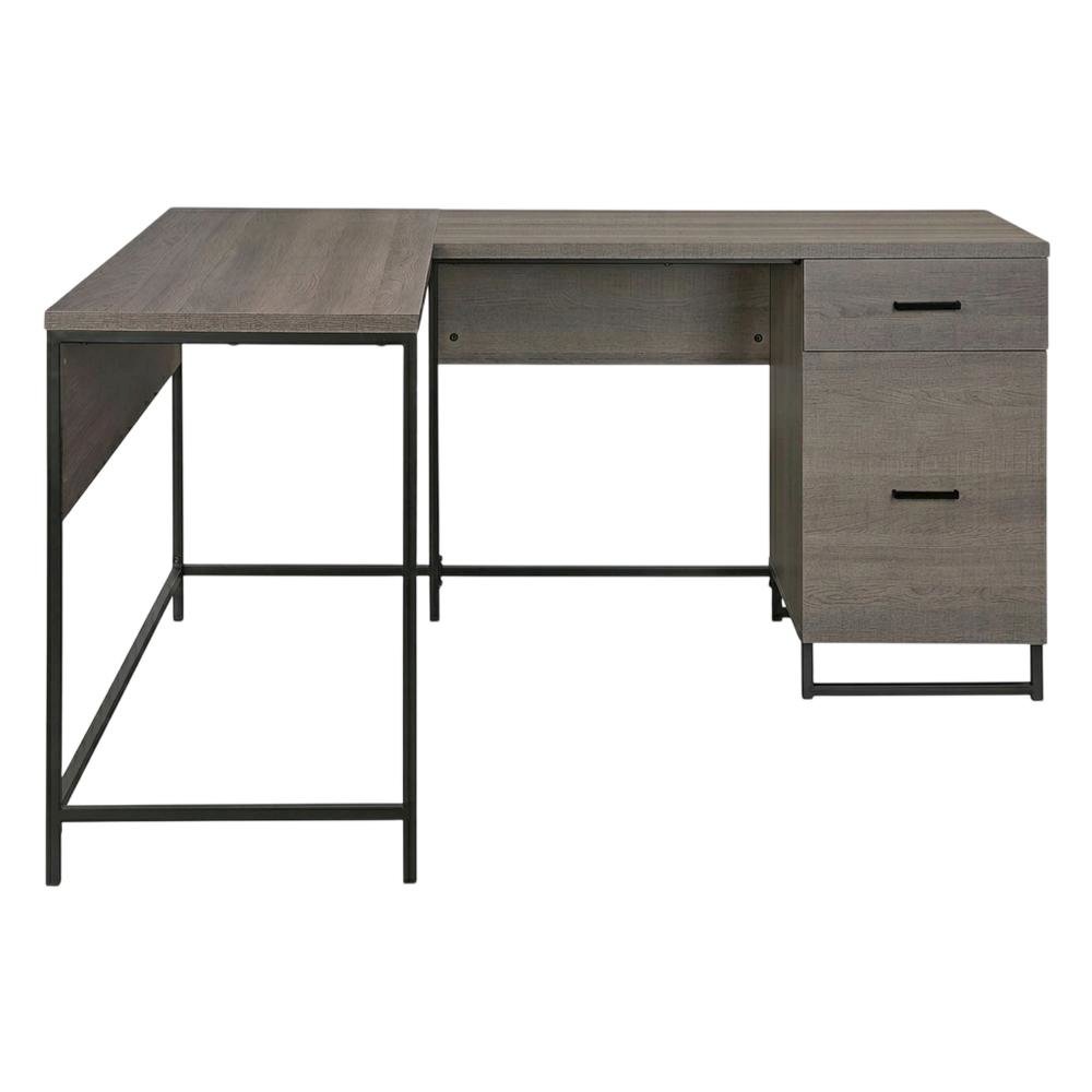 Wooden Desk with Hutch in Natural Finish, Spacious and Sturdy