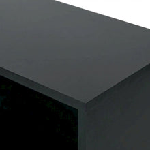 Black 2-Shelf Bookcase with Metal Frame and Laminate Shelves