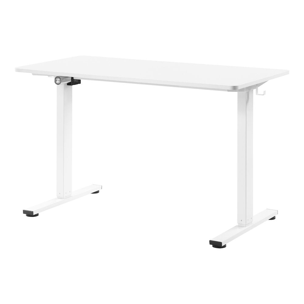 Primo 48"W Sit to Stand Electric Height Adjustable Desk in White Finish