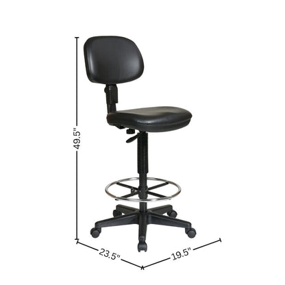 Black Drafting Chair – Tall Desk Chair for Standing Desk and Office Use