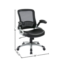 Black Leather Chair – Ergonomic Work Chair for Teachers and Office Use