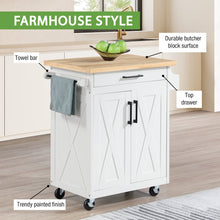 Bolten Kitchen Cart in White FInish