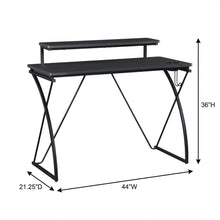 Wooden Desks with Hutches in Composite MDF and Steel Frame