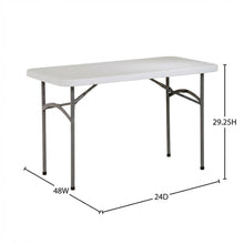 Light Grey, Folding Table, Quality Build, Durable Wood Frame