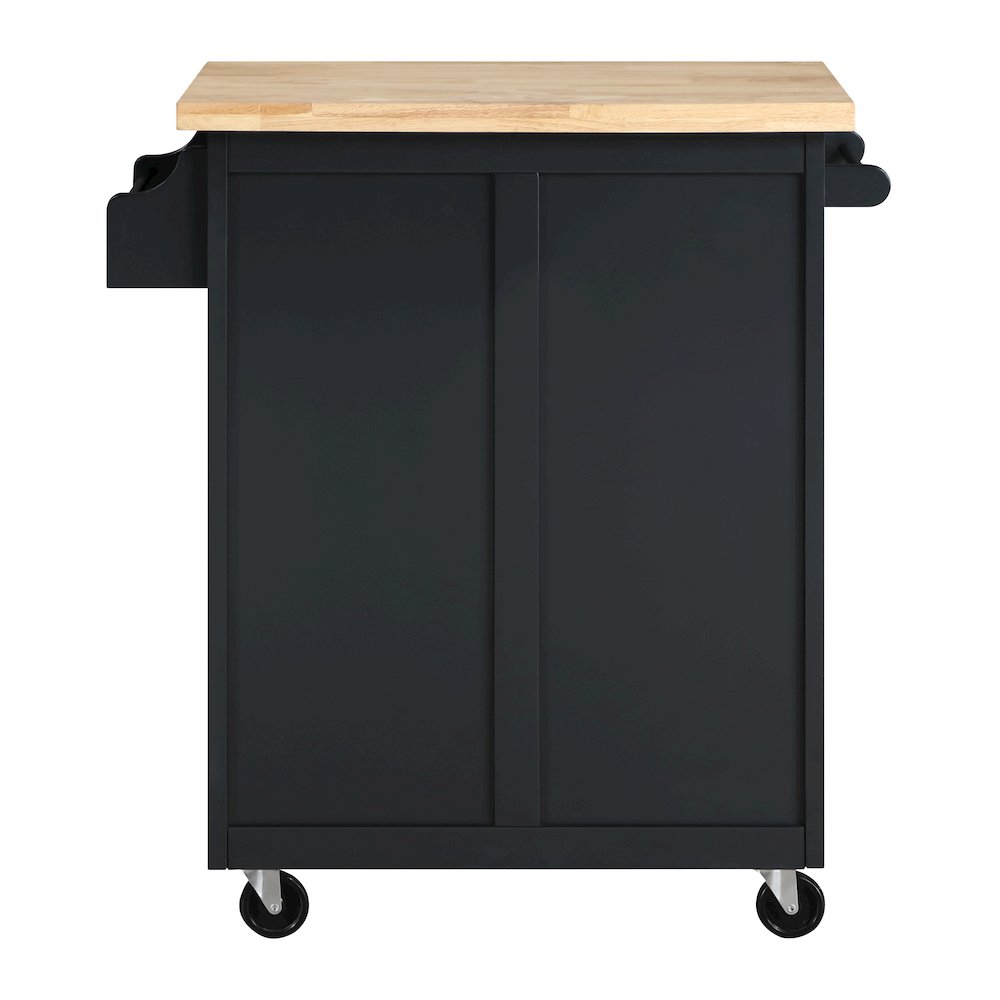 Bolten Kitchen Cart in Black Finish