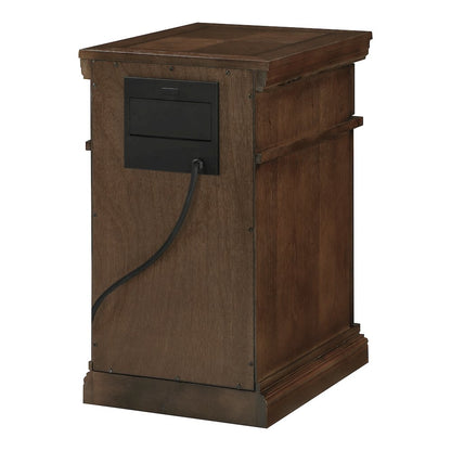 Chair Side Table with Power