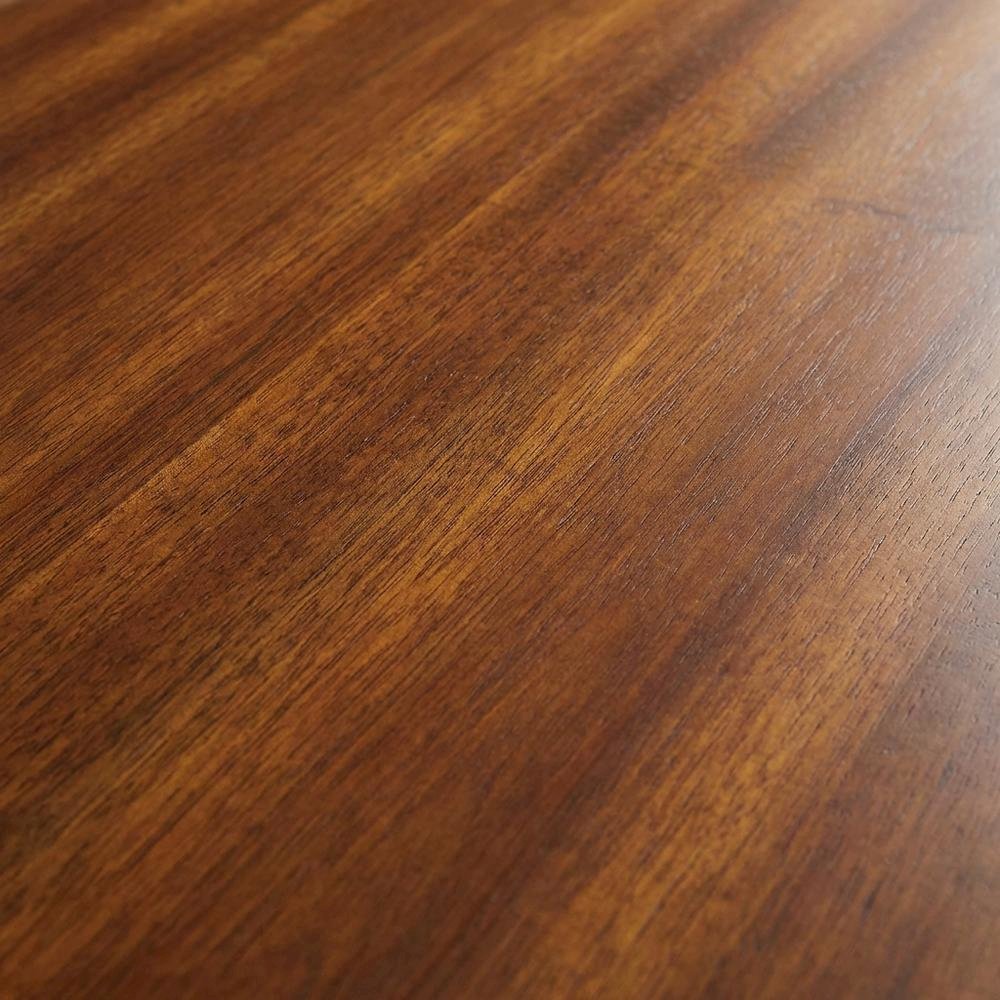Wooden Office Desk With Power Outlets In Toasted Wheat Finish