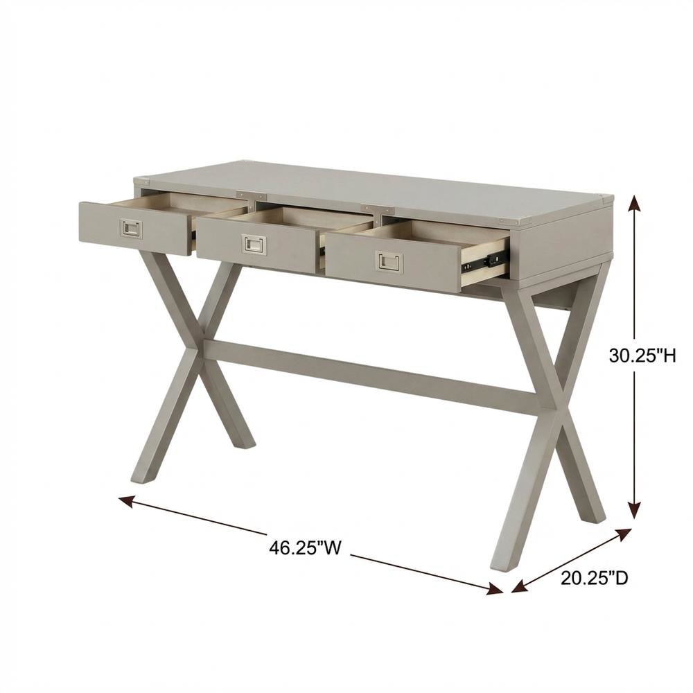 Wood Finish Desk in Natural Oak Finish for Home Office