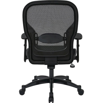 Ergonomic Office Chair – Black Leather Desk Chair for Home Office Use