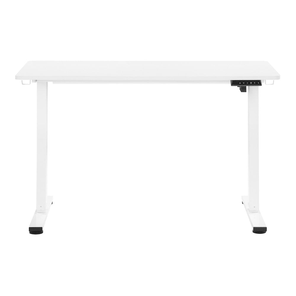 Primo 48"W Sit to Stand Electric Height Adjustable Desk in White Finish