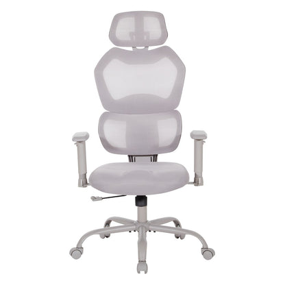 Grey Mesh Back with Grey Fabric Seat Manager’s Chair,Height Adjustable Arms