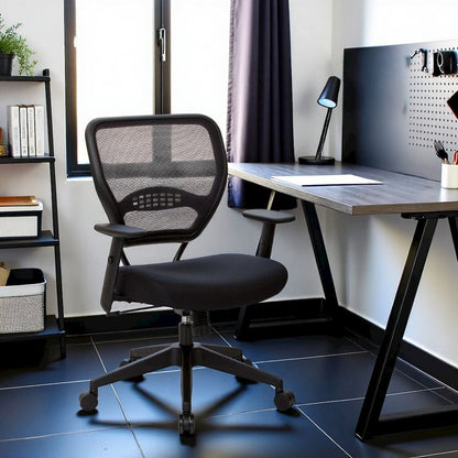 Ergonomic Mesh Office Chair – Mid-Back Task Chair With Mesh Seat