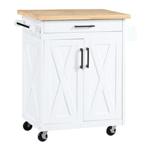 Bolten Kitchen Cart in White FInish