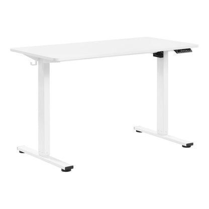 Primo 48"W Sit to Stand Electric Height Adjustable Desk in White Finish