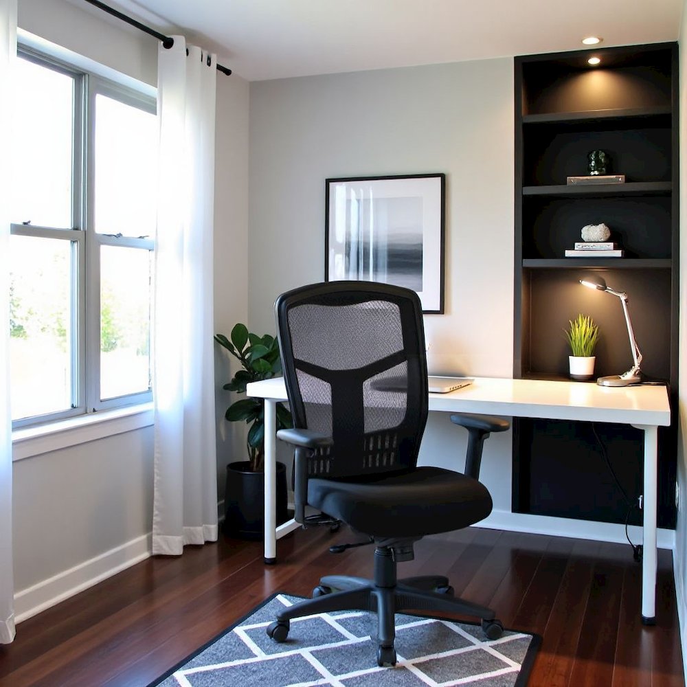 Ergonomic Mesh Office Chair – Black High-Back Desk Chair With Support