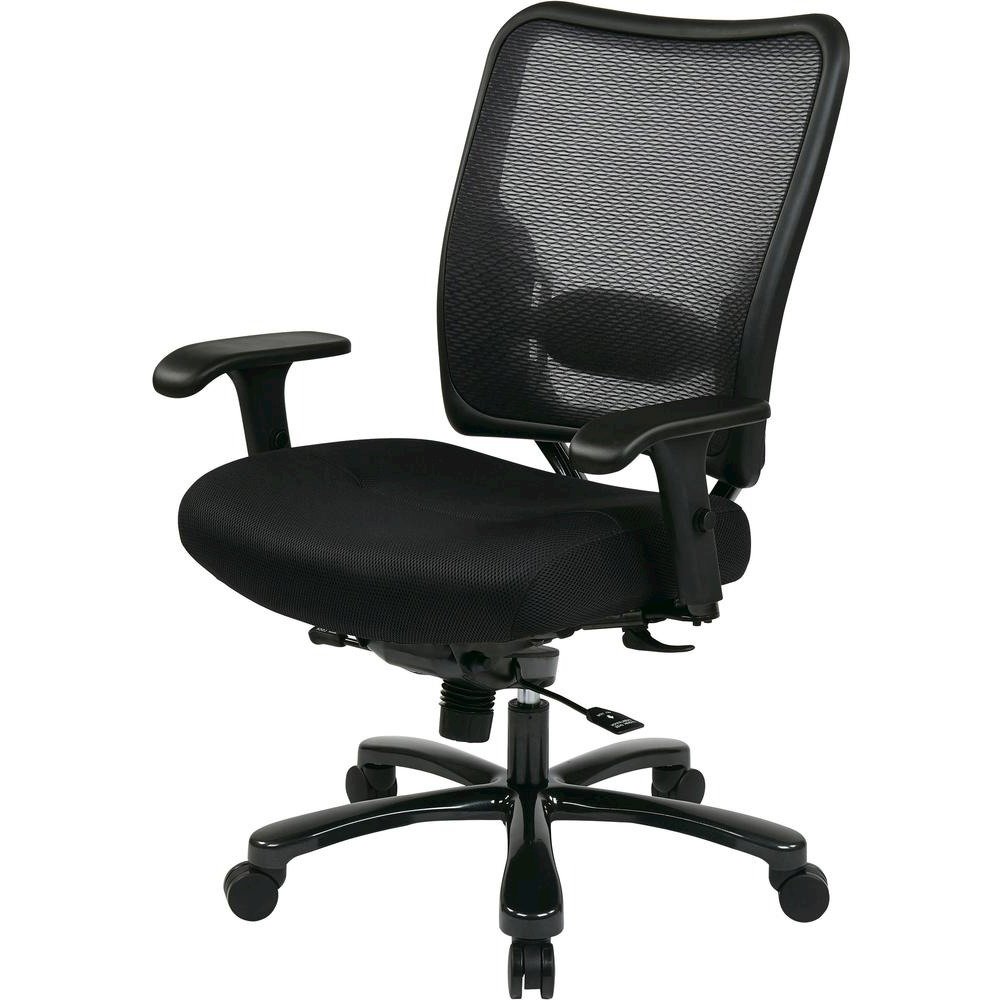 Black Mesh Office Chair – Ergonomic Home Office Desk Chair With Support