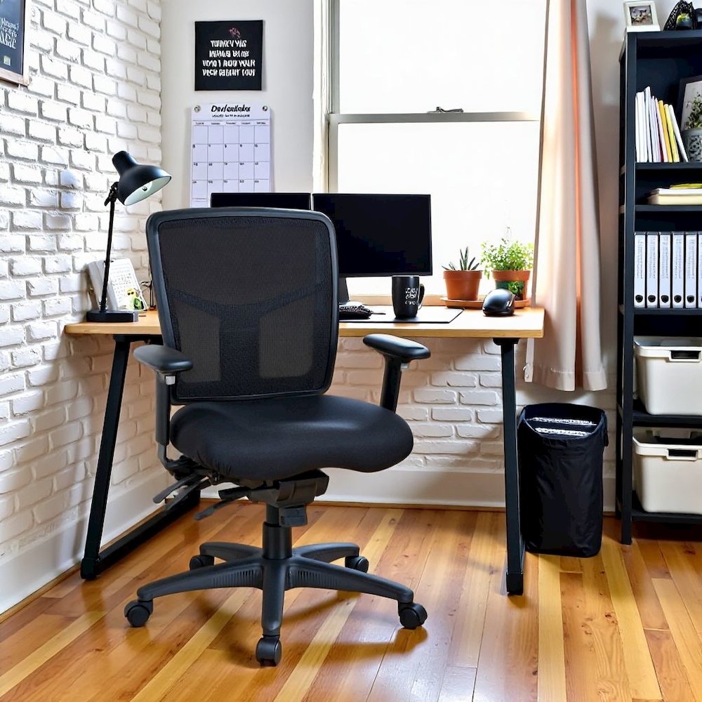 Ergonomic Mesh Office Chair – Mid-Back Task Chair With Mesh Seat