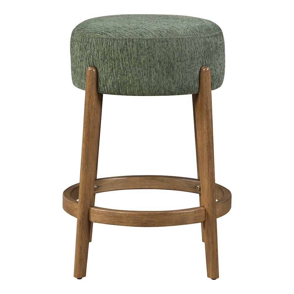 Wesley 26" Counter Stool in Pine Fabric with Medium Oak Finish Frame