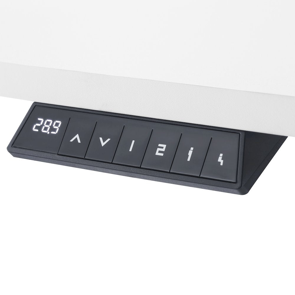 Primo 48"W Sit to Stand Electric Height Adjustable Desk in White Finish
