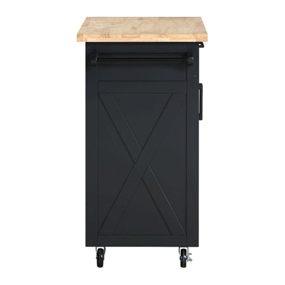 Bolten Kitchen Cart in Black Finish