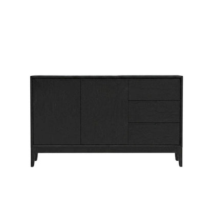 Mindy Wood Dining Server with Open Shelving and Buffet Storage Cabinet