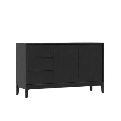 Mindy Wood Dining Server with Open Shelving and Buffet Storage Cabinet