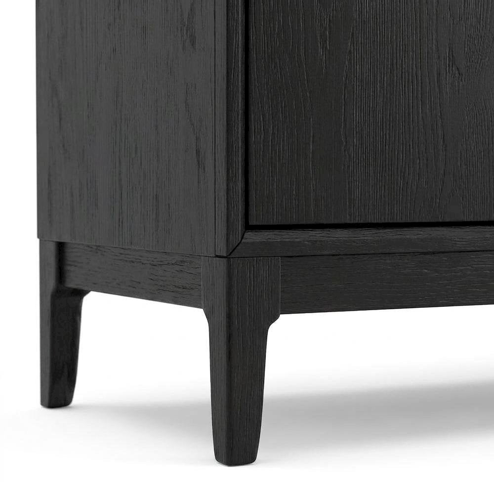 Mindy Wood Dining Server with Open Shelving and Buffet Storage Cabinet