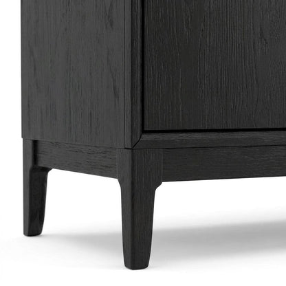 Mindy Wood Dining Server with Open Shelving and Buffet Storage Cabinet