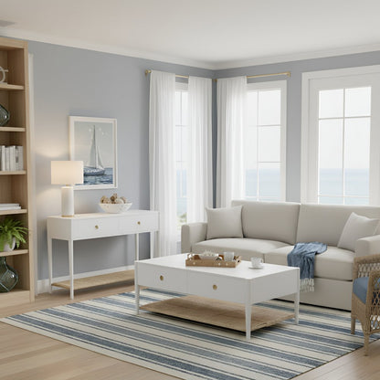 Cleo Coffee Table, Coconut Milk