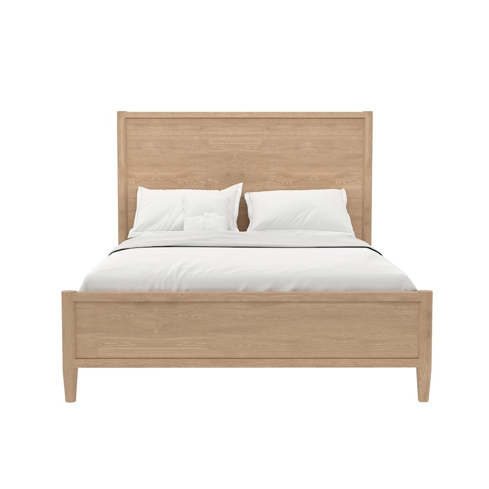Sinclair California King Panel Bed, Natural