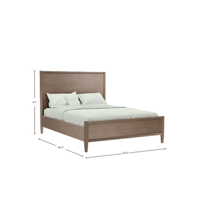 Sinclair Queen Panel Bed, Walnut