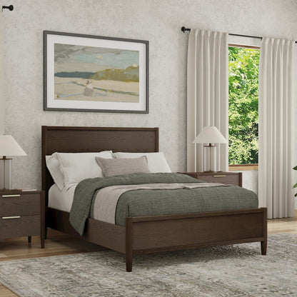 Sinclair Queen Panel Bed, Walnut