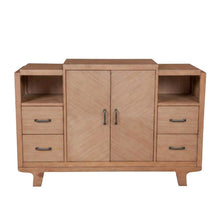 Solid Pine Sideboard Buffet Cabinet with Storage for Dining Room, Natural