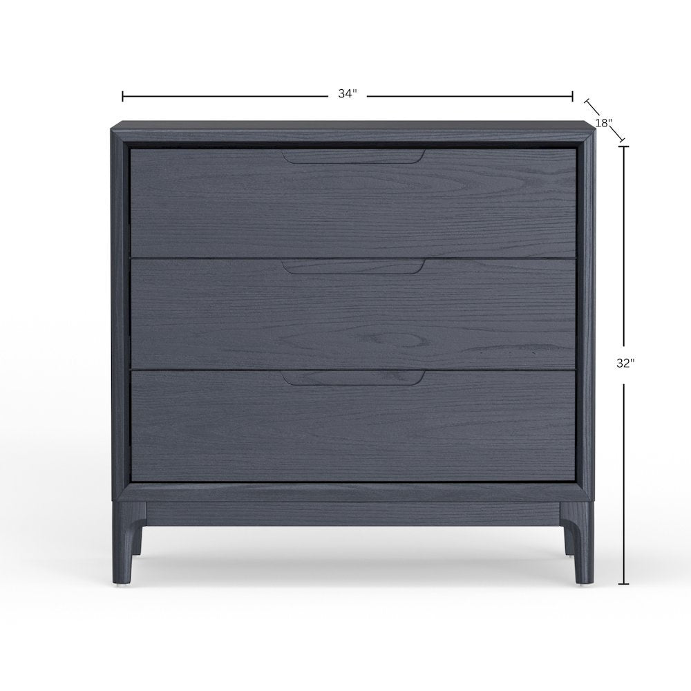 Vintage Black Accent Chest with Modern Design and Single Drawer, No Upholstery