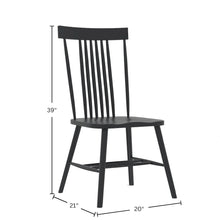 Black Side Chair Modern Farmhouse Design with Comfortable Seating