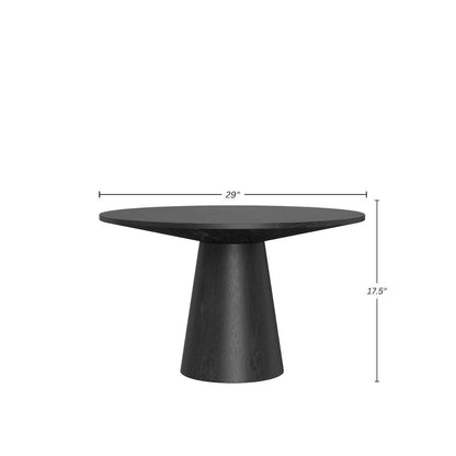 Black Modern Coffee Table with Open Leg Design and Sturdy Construction