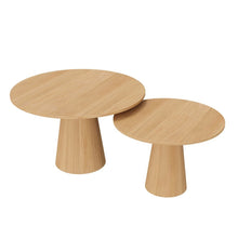 Neutral Coffee Table Modern Design Single Piece Wood Finish