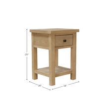 Modern Farmhouse End Table with Sturdy Construction and Versatile Design
