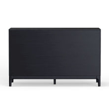 Vintage Black Modern Dresser with Multiple Drawers and Spacious Storage