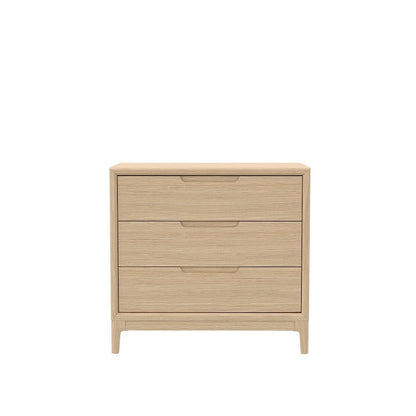 Light Oak Accent Chest with Modern Design and Spacious Drawer Storage