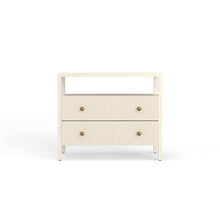 Nightstand with Drawer Rubberwood Solids and Oak Veneer Modern Farmhouse Design