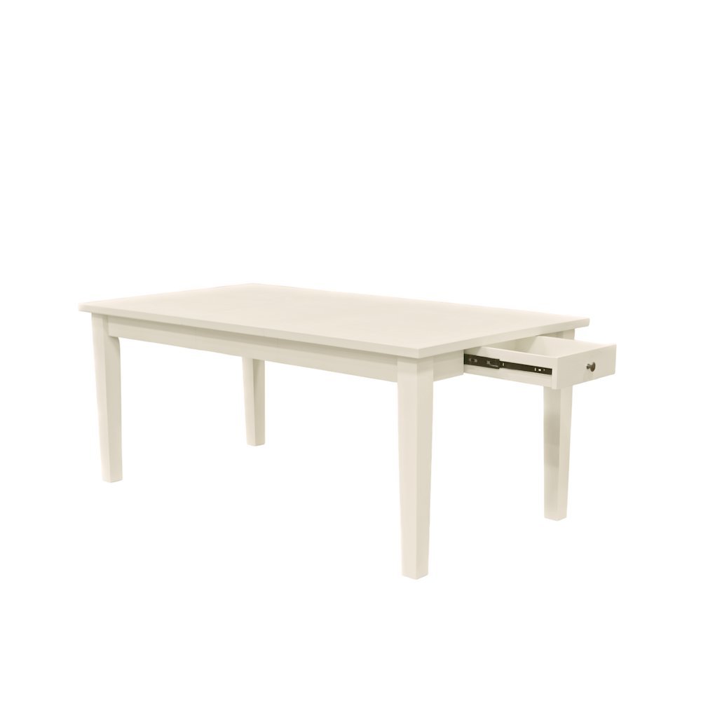 Extension Dining Table with Adjustable Height and Drawer Storage