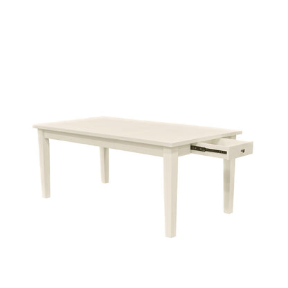 Extension Dining Table with Adjustable Height and Drawer Storage